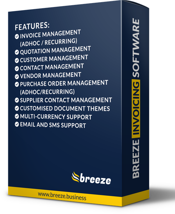Breeze Invoicing - Starter - Annual licence