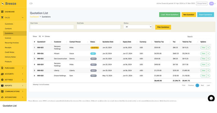 Breeze Invoicing - Professional - 6 months licence