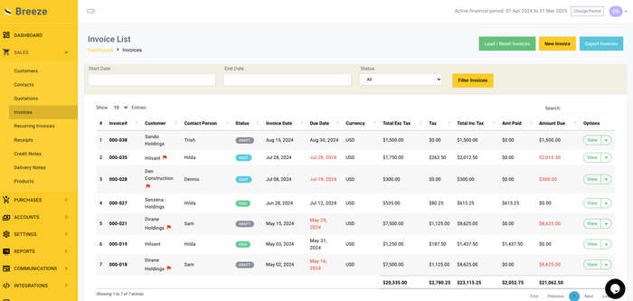 Breeze Invoicing - Professional - annual licence
