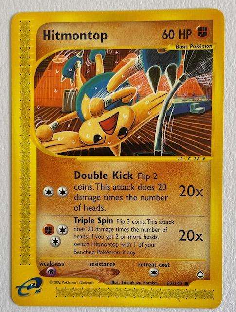 Pokémon TCG - HITMONTOP - 2002 - 82/47  LP NM
