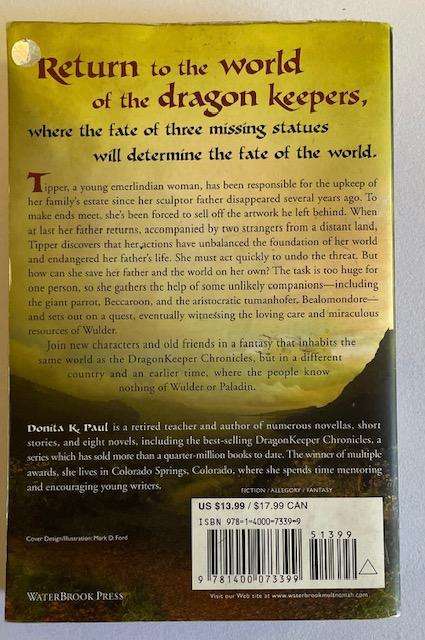 THE VANISHING SCULPTOR - DONITA  K PAUL -  398 pgs  *Fantasy Author of Dragon Spell