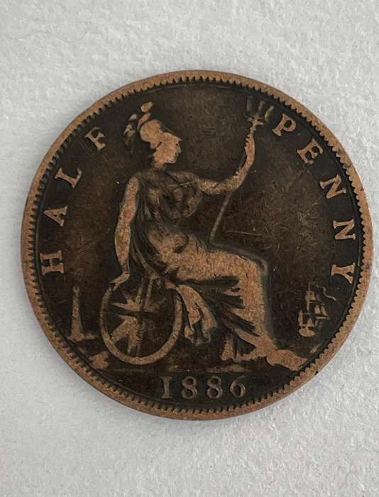 HALF PENNY VICTORIA - 1886