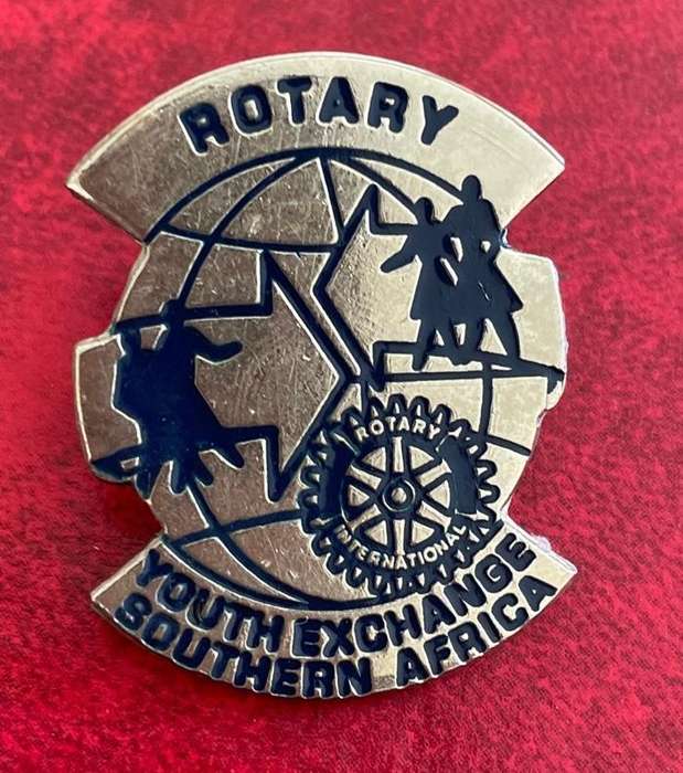 Vintage Rotary International Badge - Youth Exchange Southern Africa
