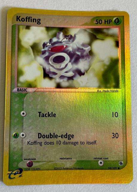 Pokémon Trading Card -  KOFFING - 2003 - REV HOLO - 54/109 LP NM