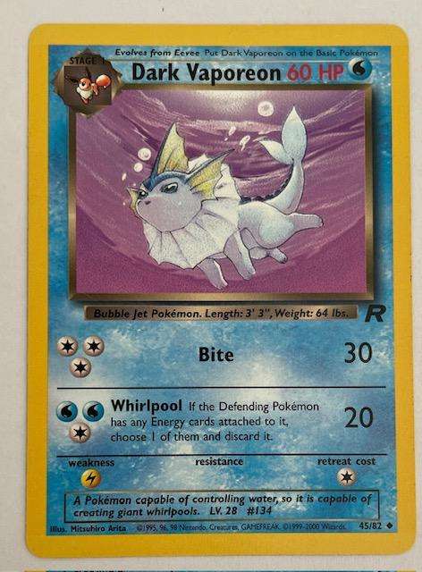 Pokémon TCG - Dark Vaporean 2000 - 45/82 - LP NM