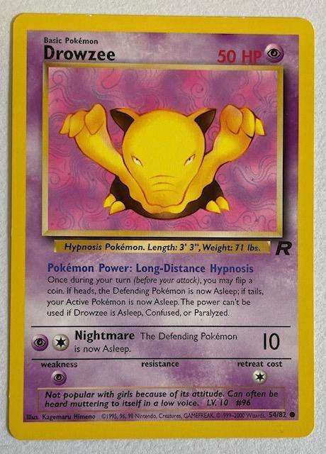 Pokémon TCG - DROWZEE (R) - 2000 - 54/82 - LP NM