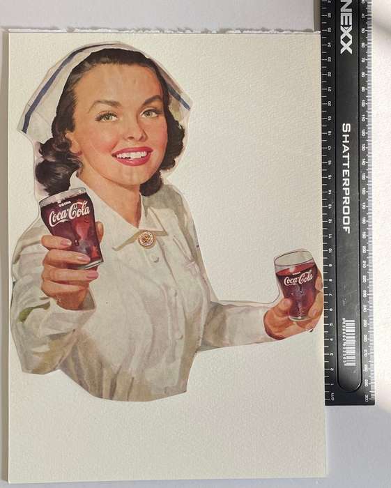 Vintage advertisement for Coca Cola - circa early 1950's