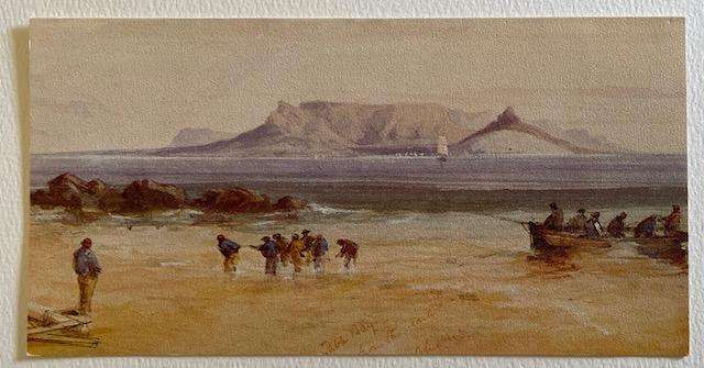 Greeting card - Africana series 19 - Table Bay from Blouberg - 1862 - T W Bowler - Unused