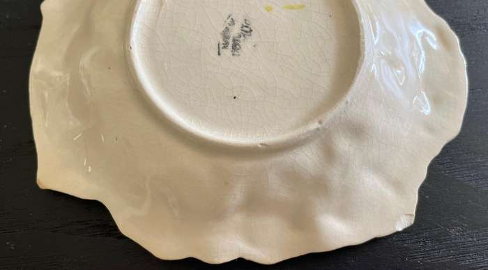 Vintage Hydrangea Trinket dish - AVON pottery