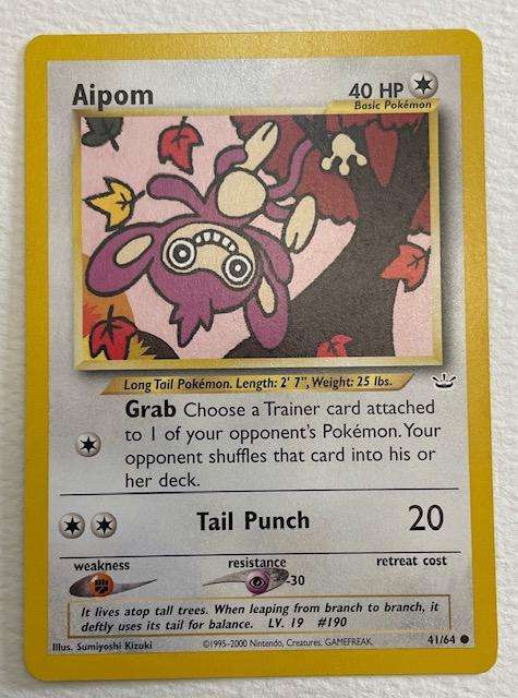 Pokémon Trading - AIRPOM - 2000 - 41/64 LP NM