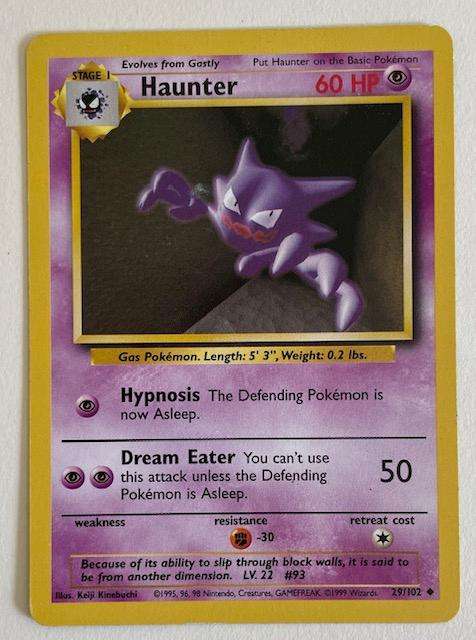 Pokémon TCG -  HAUNTER - 1999 - 29/102 - UNCOMMON - LP
