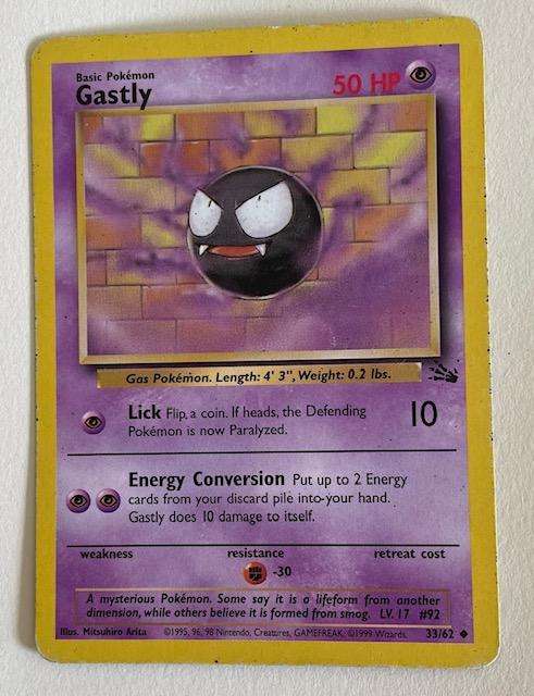 Pokémon TCG - GASTLY - 1999 - 33/62 - L - MP