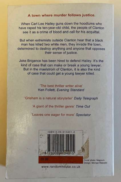 JOHN GRISHAM - A TIME TO KILL - 515 pages