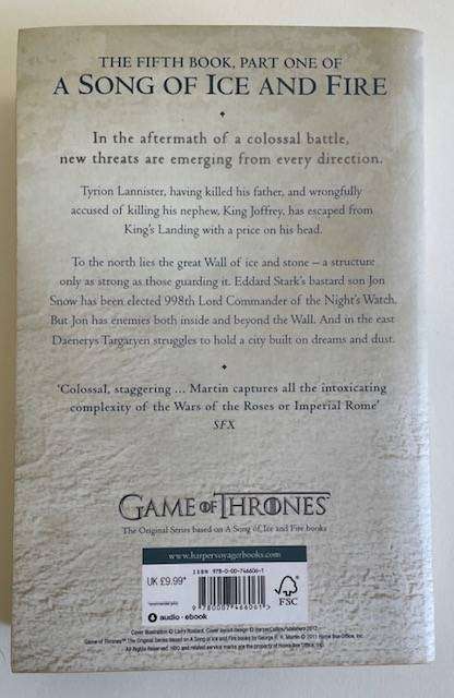 A DANCE WITH DRAGONS - - GEORGE RR MARTIN - 2012 Harper Collins UK.  690 pages