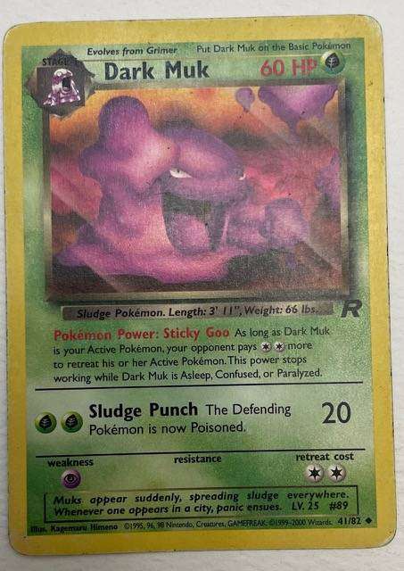 Pokémon Trading Card - DARK MUK - 2000 - 41/82 - UC - L-MP