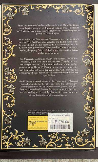 PHILLIPA GREGORY - THE KING'S CURSE - 2014 SIMON AND SCHUSTER - 596 PAGES. Great read!
