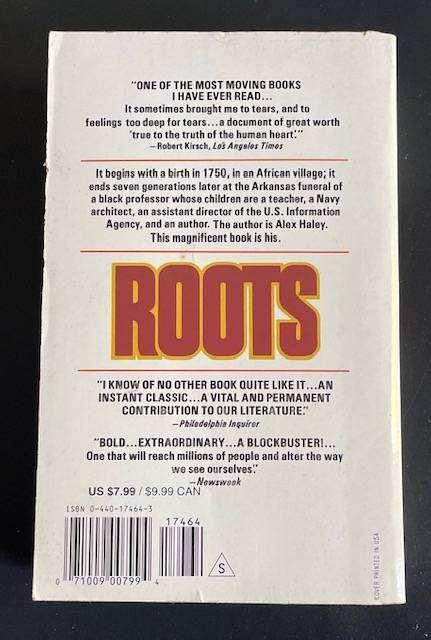 ALEX HALEY - ROOTS - DELL PUBLISHING 1977 - BESTSELLING CLASSIC - A MUST READ!