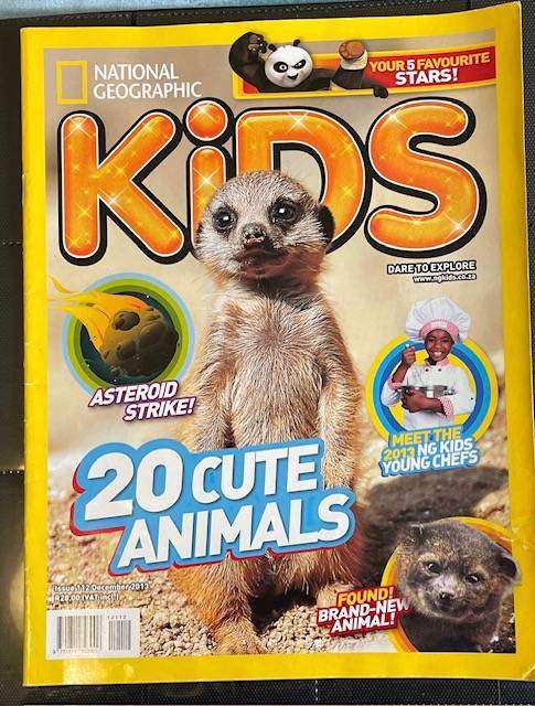 NATIONAL GEOGRAPHIC MAGAZINE FOR KIDS - #112 - 2013 - GREAT CONDITION! 20 CUTE ANIMALS AND MORE