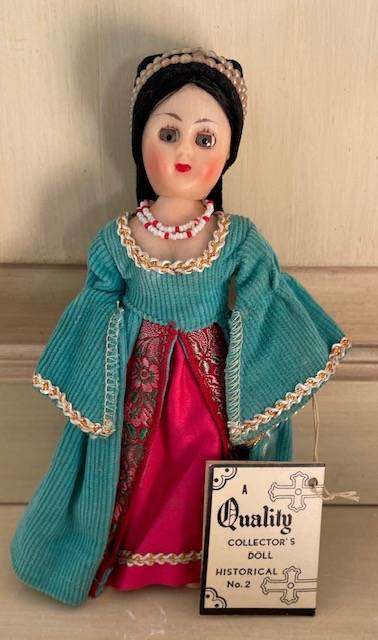 Vintage Historical Collectible Doll - Anne Boleyn . Quality collectible #2 in the series