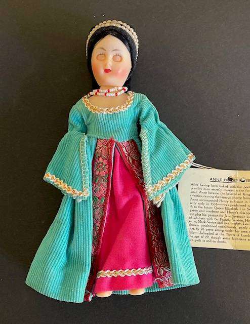 Vintage Historical Collectible Doll - Anne Boleyn . Quality collectible #2 in the series