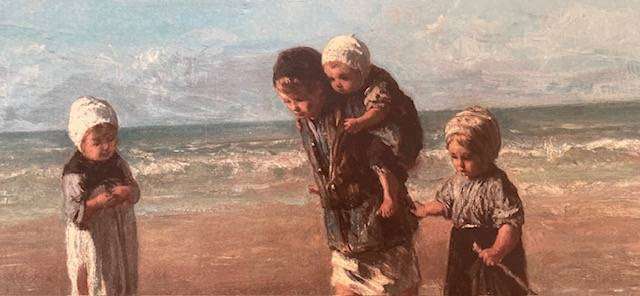 Art reproduction - A3 size - CHILDREN OF THE SEA - JOSEF ISRAELS - RUKS MUSEUM. Place mats.