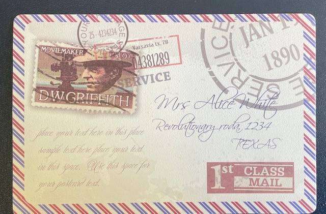 Postcard - Unusual - Modern, Vintage, eclectic. TO SOMEONE SPECIAL on the back. USA