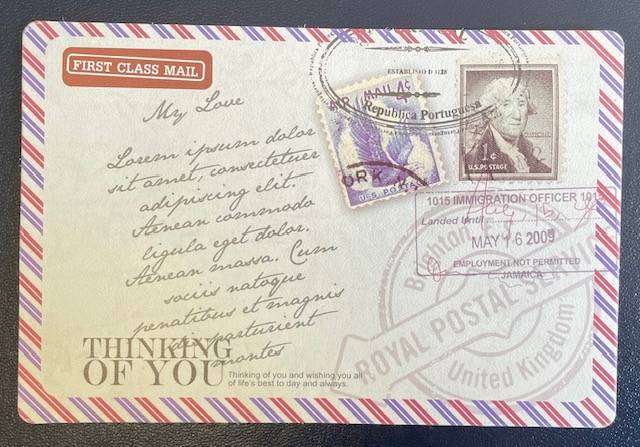 Postcard - Unusual - Modern, Vintage, eclectic. TO SOMEONE SPECIAL on the back. USA