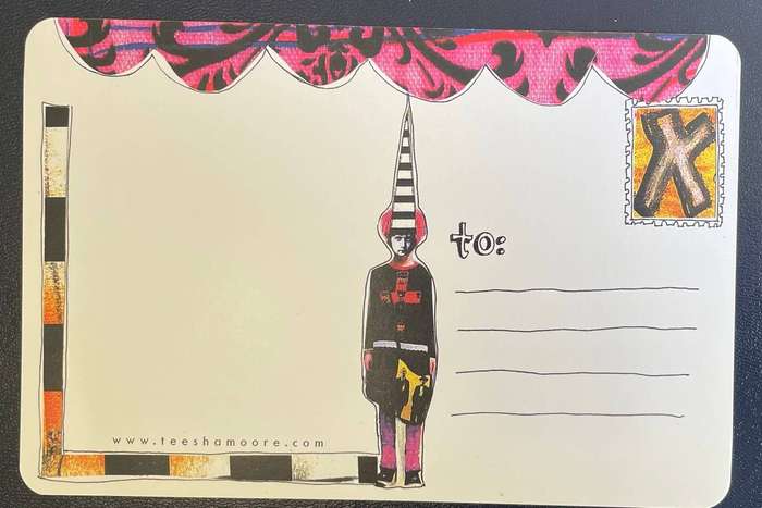 Postcard - Fantabulous, art postcard by Teesha Moore - unused. USA