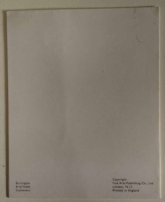 Vintage notelet - Sainfon and White Clover - Birlington - Fine Arts Publisher - UK