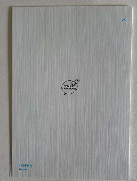 Flower Card - Blank inside - Transo - New Art Creations - Textured paper