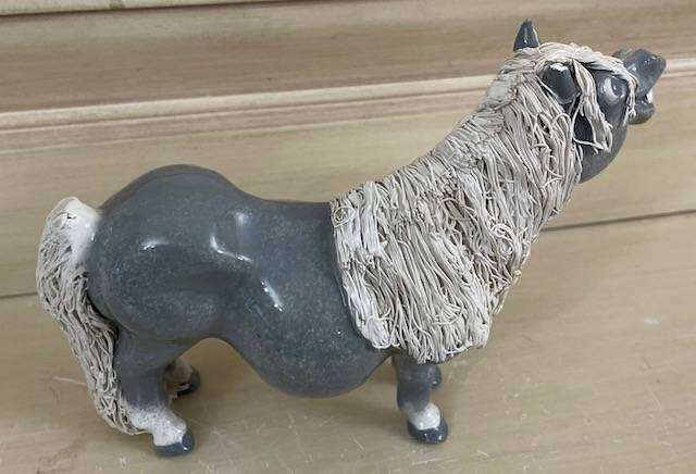 CHEVAL PONY WITH SPAGHETTI HAIR IN GREY AND WHITE - BEAUTIFUL! SOUTH AFRICAN MADE