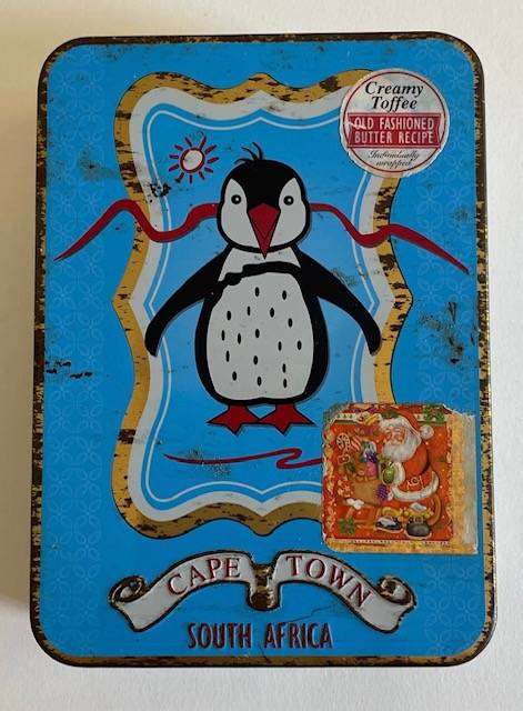 Vintage South African Penguin Tin - Cape Town - Creamy Toffee