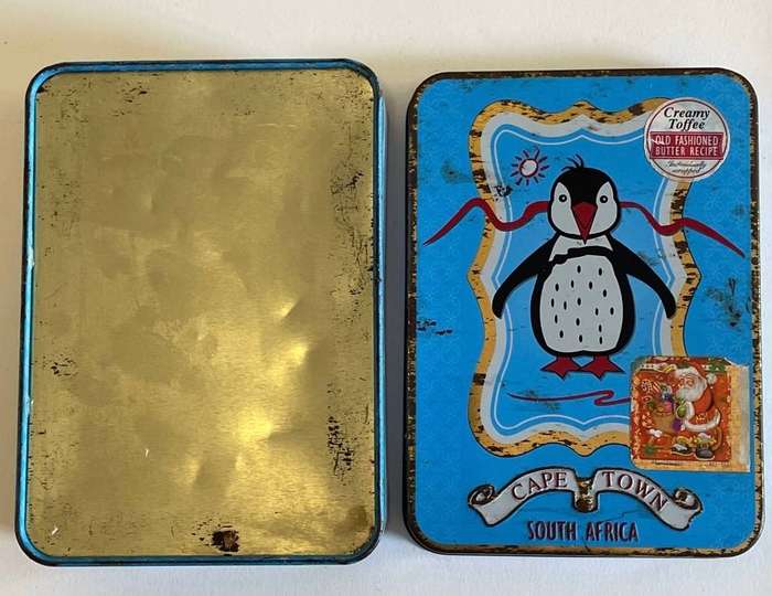 Vintage South African Penguin Tin - Cape Town - Creamy Toffee