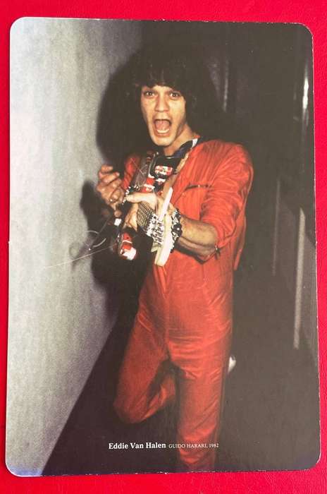 Postcard - VAN HALEN - Photo by Guido Harari 1982 - Music Box 2012 Concertino