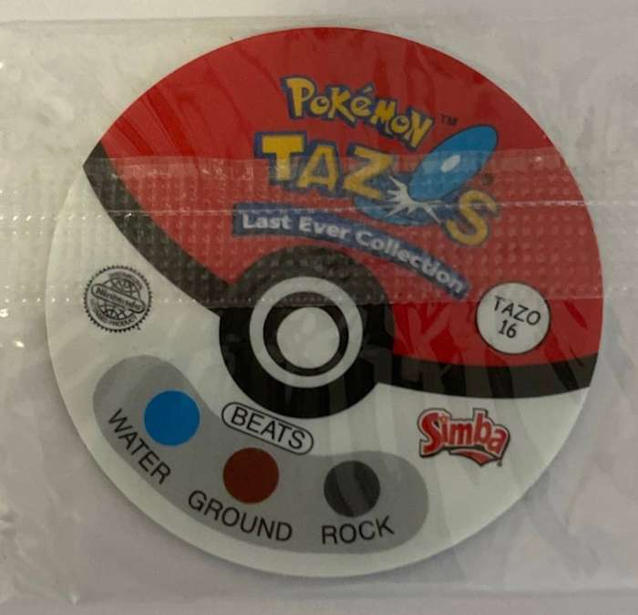 Pokemon Tazo - # 188 SKIPLOOM - Last Ever Collection . 2001 - Tazo number 16 - Mint - UNOPENED