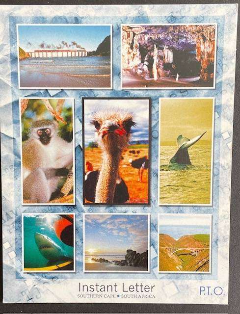 POSTCARD - "INSTANT LETTER" Quirky, fun card! Southern Cape - S.A Have a look at reverse side!