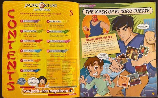 Viintage JACKIE CHAN ADVENTURES MAGAZINE #3 - 2003 EAGLEMOSS