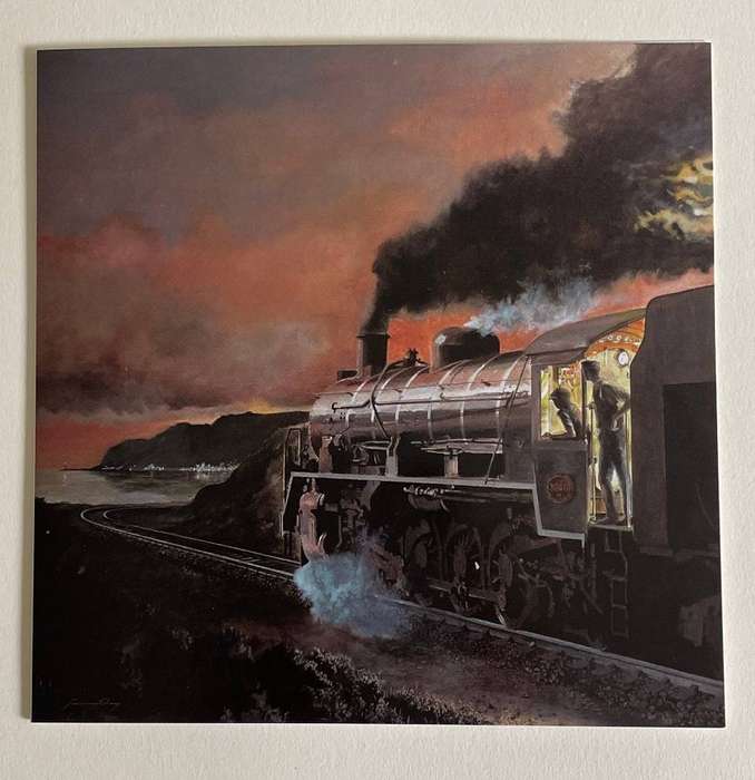 Art Card - "ALMOST HOME" - from original painting by James Day  - # TRAINS - Beautiful Card - Unused