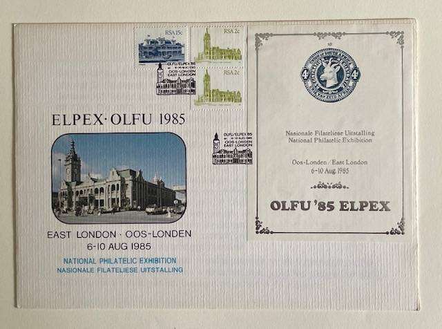 FDC South Africa - ELPEX - OLFU 1985 - EAST LONDON - Large envelope - National Philatelic Exhibition