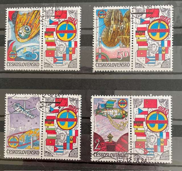 Czechoslovakia Space stamp set 1984
