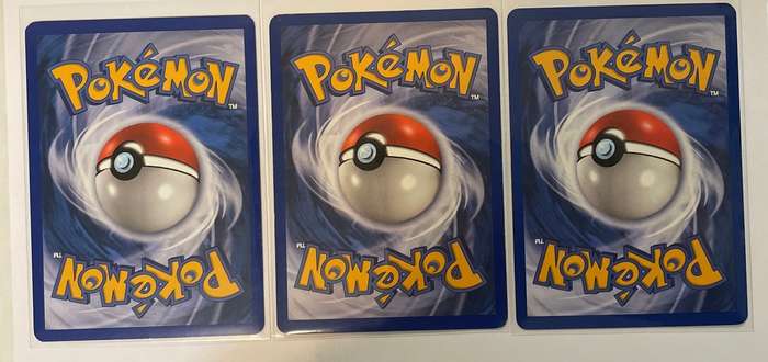 Pokémon Trading Card - Three Berry Trainer Cards. Memory Berry, Healing Berry & Lum Berry  - all LP