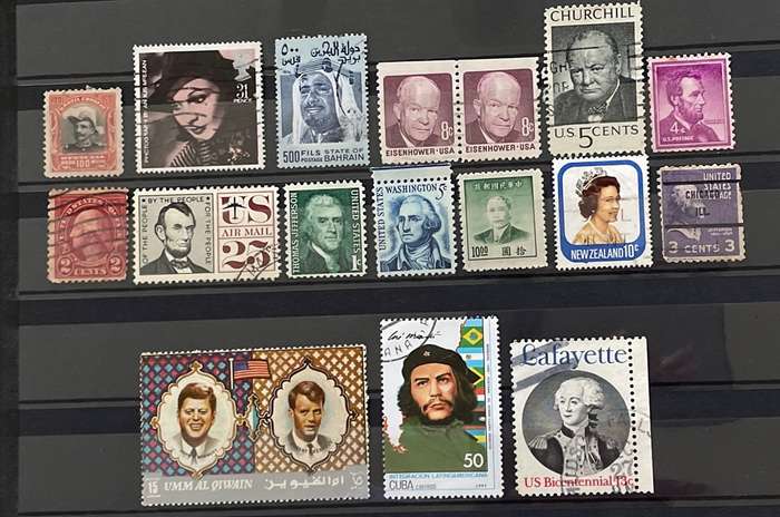Thematic stamps - Famous and Infamous people - used