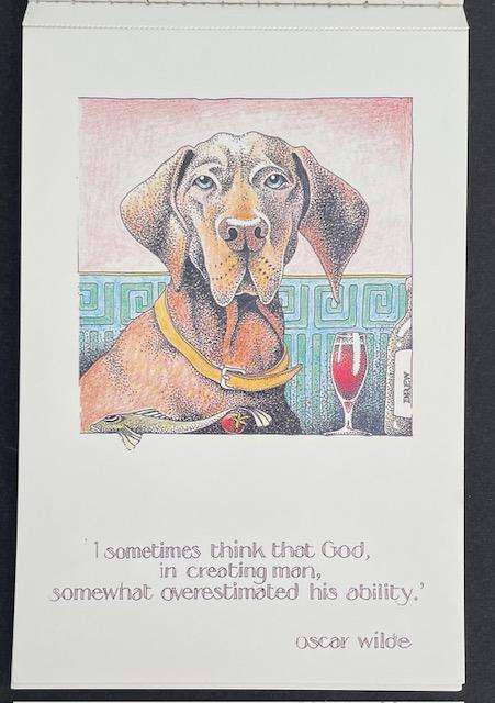 OSCAR WILDE POSTCARD BY SIMON DREW