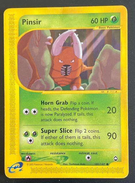 Pokémon Trading Card - PINSIR -2002 - 101/147 LP