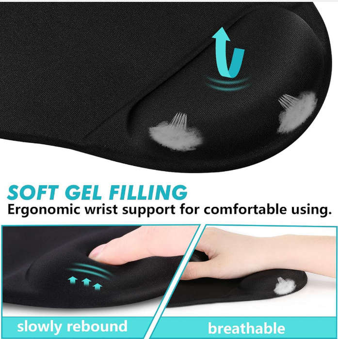 BURRAAQ TRANDING/ GEL WRIST GUARD MOUSE PAD
