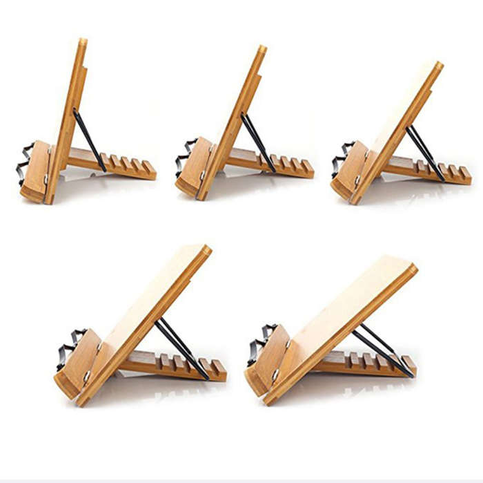 BURRAAQ TRANDING / ADJUSTABLE PORTABLE BAMBOO READING STAND