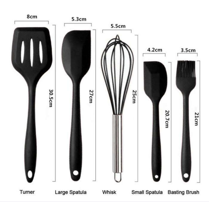 BURRAAQ TRANDING/ SILICONE KITCHEN SET OF 10 PIC