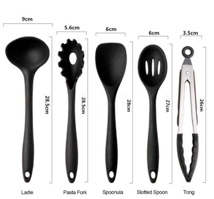 BURRAAQ TRANDING/ SILICONE KITCHEN SET OF 10 PIC