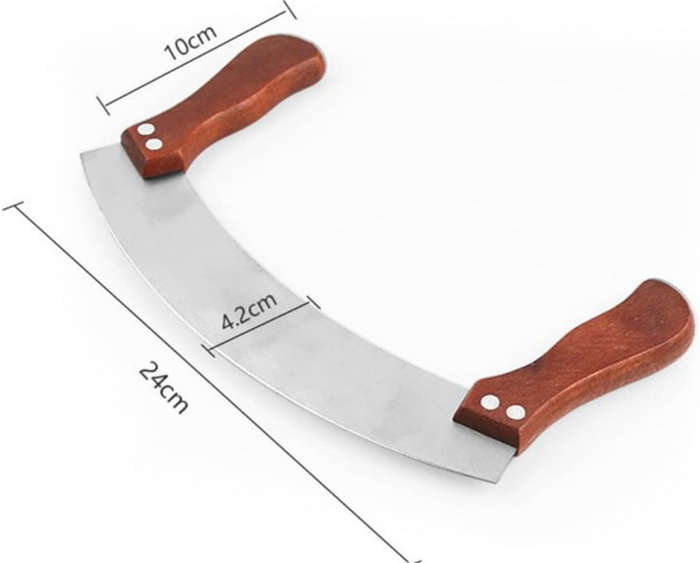 BURRAAQ TRANDING / STAINLESS STEEL HALF MOON KNIFE