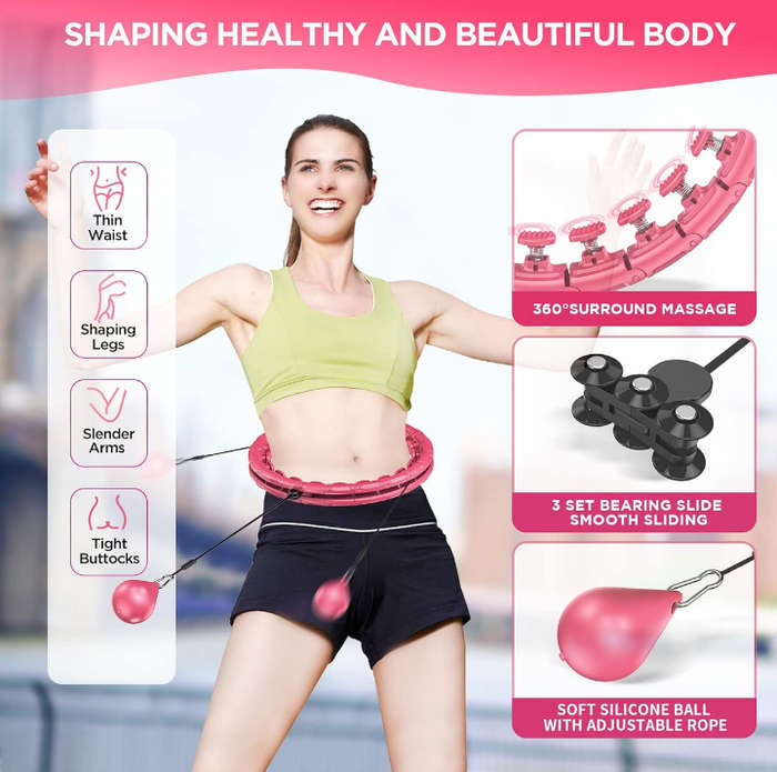 BURRAAQ TRANDING/ WORKOUT HOOP WAIST EXERCISE ADULT WEIGHT